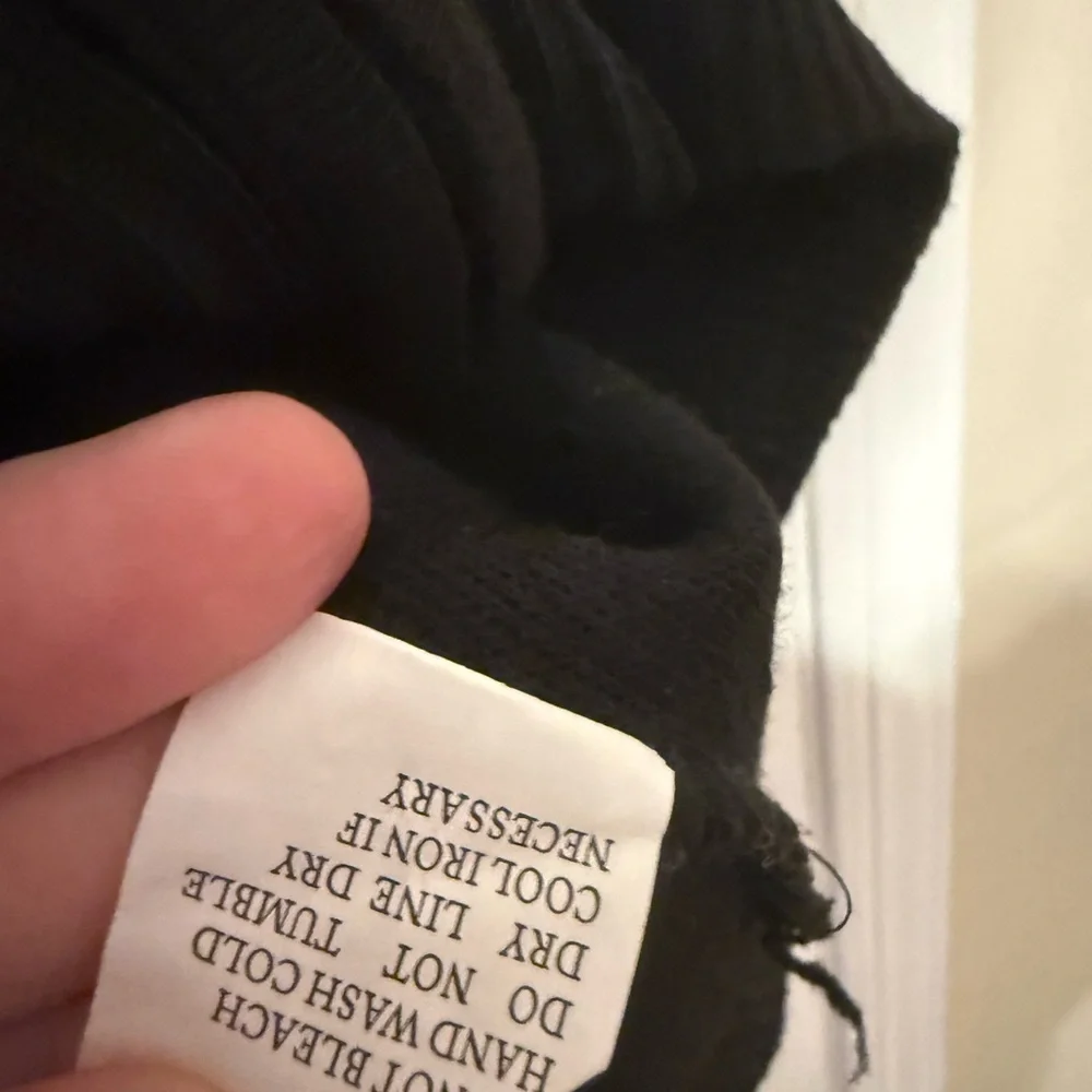 Men's Black Striped Full-Zip Sweater